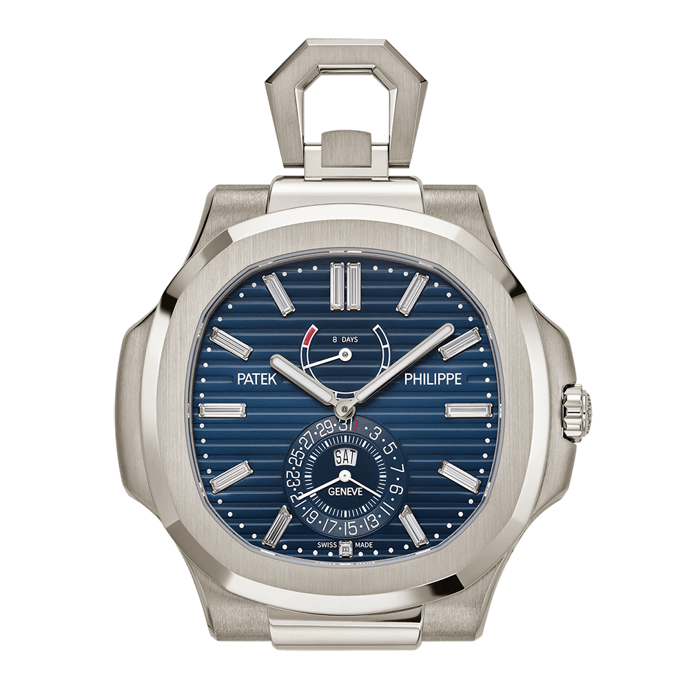 958G-001 ノーチラス・デスククロック 8日巻 瞬時送り式曜日・日付表示