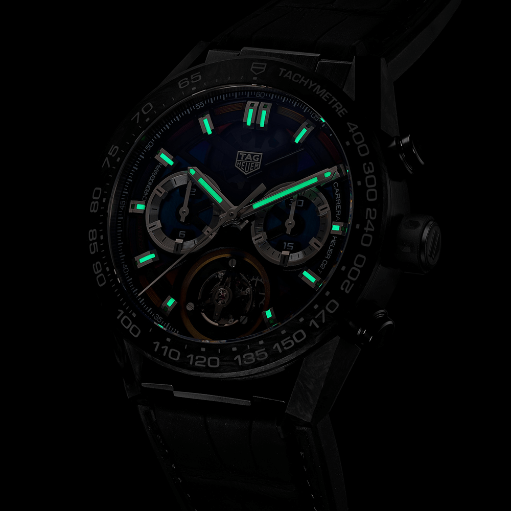 CAR5A8AF.FC6415 カレラ トゥールビヨン クロノグラフ ポリクローム