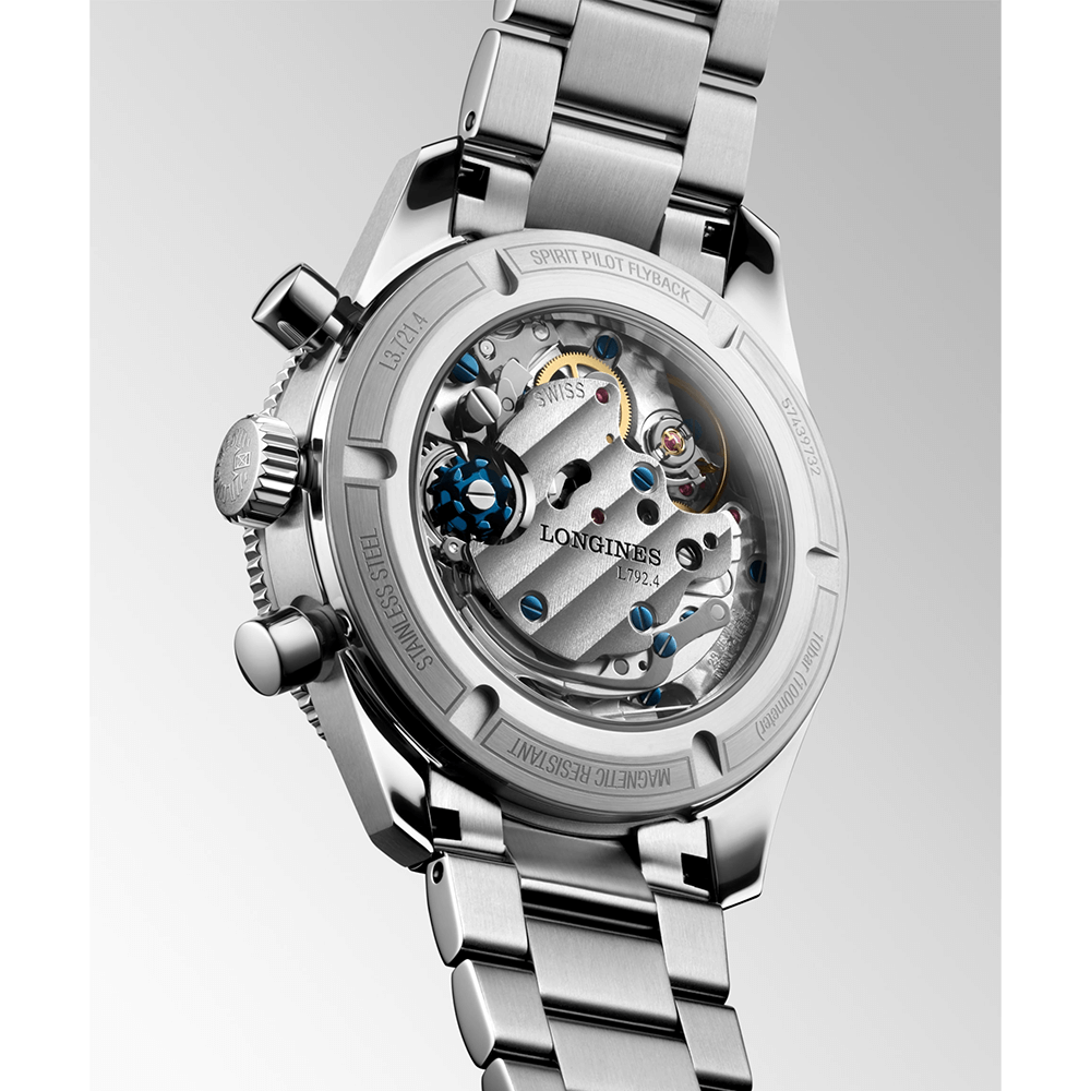 L3.721.4.53.6 ロンジン スピリット パイロット フライバック