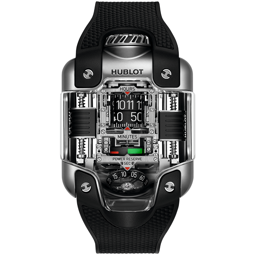 特大【アゲート】 ドゥルージー　ムーン シェイプ スタンド付き 腕時計 メンズ 自動機械式 ダブルトゥールビヨン ムーンフェイズ