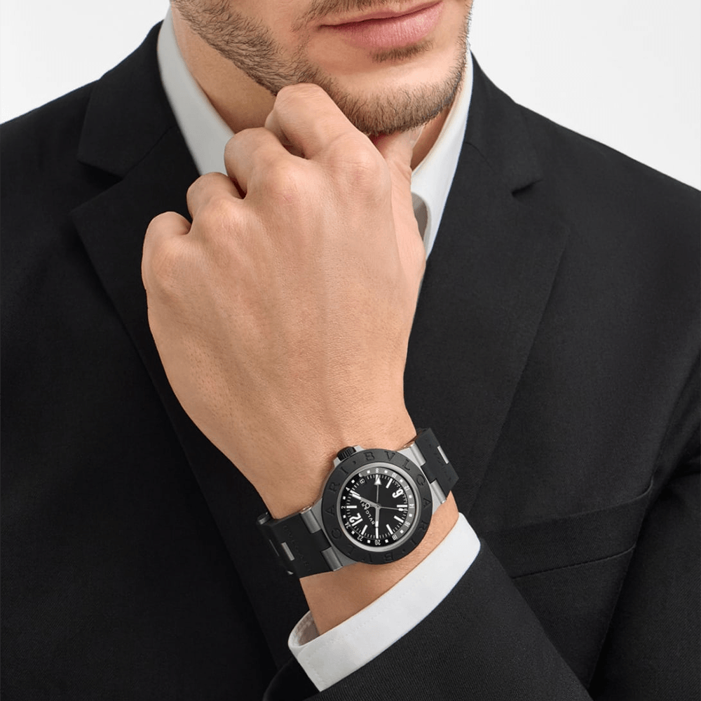 104300 ブルガリ アルミニウム チタニオ GMT｜ブルガリ｜正規販売店