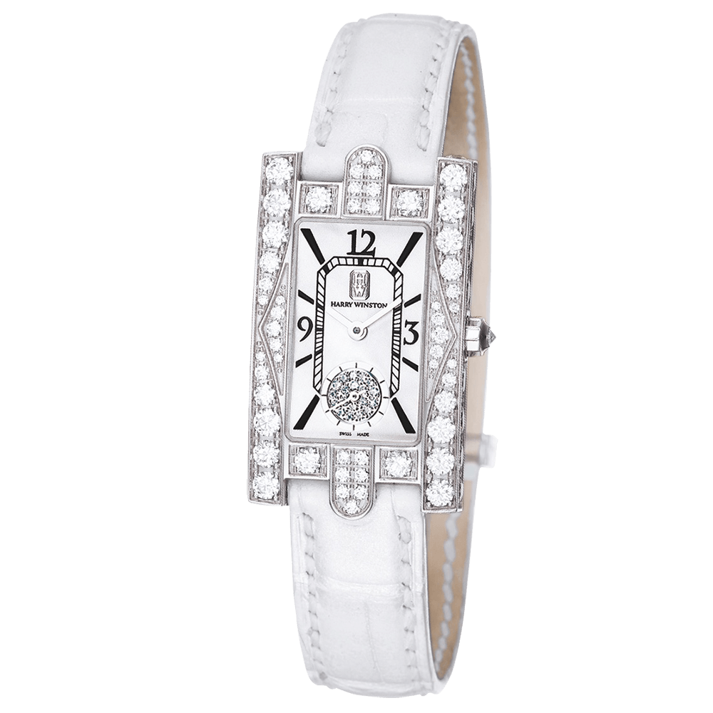 ハリーウィンストン ザ アヴェニュー クラシック オーロラ AVEQHM21 白