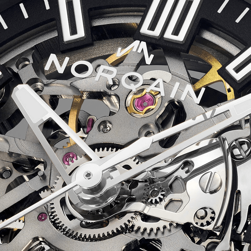 ネクロムンダ エッシャー デスメイデン &amp; ワイルド ランナー 300-66 NORQAIN INDEPENDENCE SKELETON CHRONO 42MM LIMITED EDITION