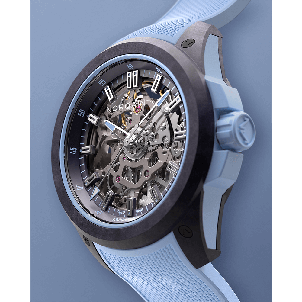 N3001.07Q05.P01.R01 ワイルド ワン スケルトン 39mm パープル アイス