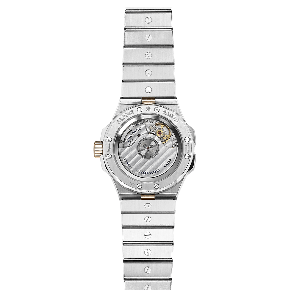 ショパール Chopard アルパイン イーグル 33 コンビ 298617-6002 ダイヤ ベゼル 腕時計 K18PG 自動巻き Alpine Eagle 90304158 Chopard - ショパール Chopard アルパイン イーグル 33 コンビ 298617