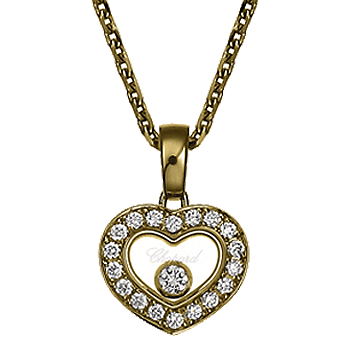 79A039-5201 ハッピーダイヤモンド アイコン ハート ネックレス