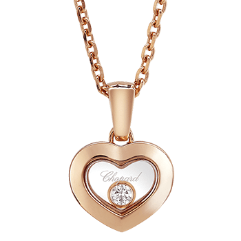 79A039-5201 ハッピーダイヤモンド アイコン ハート ネックレス