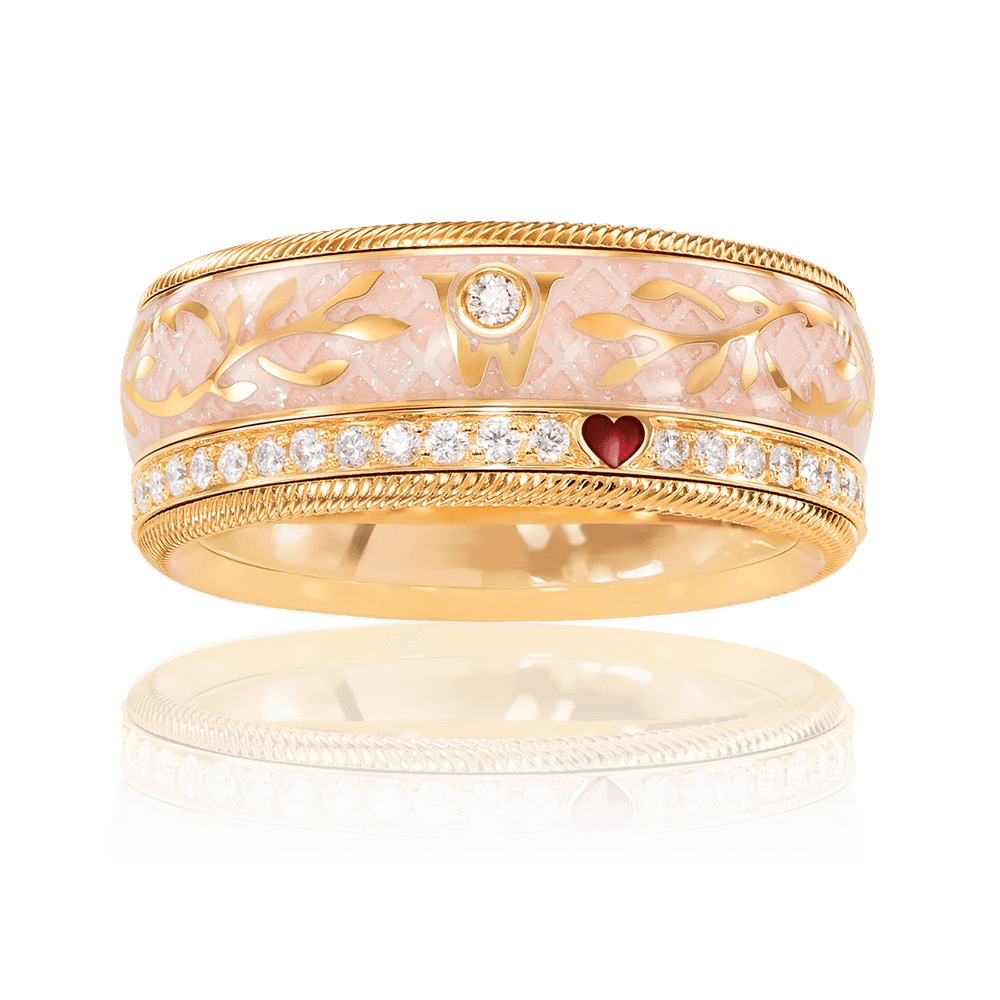 607568 リング ノーブル フォーゲットミーノット ヌード ウィズ ハート