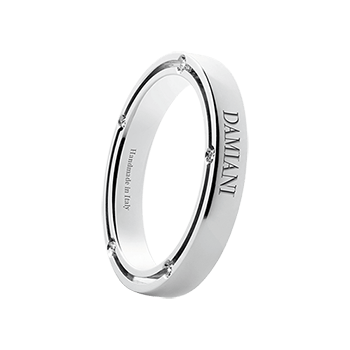 【国内発】新作[2-5日着] DAMIANI D.SIDE プラチナ ダイヤリング ディ・サイド リング[20038230] D Side Ring | ダミアーニ 新品