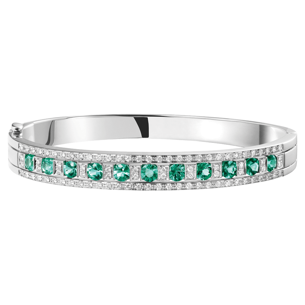 フランスアンティーク　エメラルドとバロックパールのブレスレット　ベル・エポック 20081613 ベル エポック ブレスレット ｜ダミアーニ｜正規販売店ヨシダ