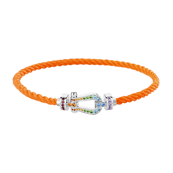 【保管袋付き】FRED アクセサリー　シルバー　オレンジ 保管袋付き】FRED アクセサリー シルバー オレンジ 保管袋付き