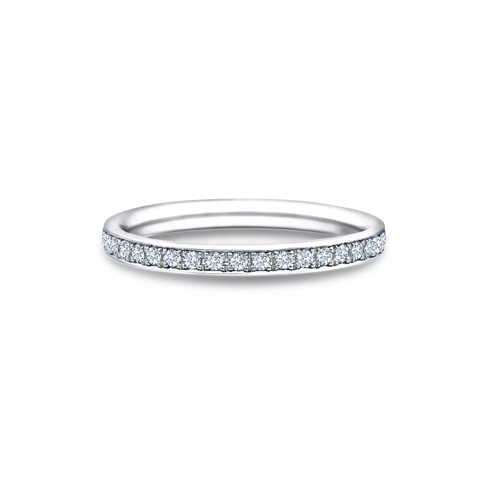 HIR056 ハーフ エタニティ チャネル パヴェ リング｜デビアス